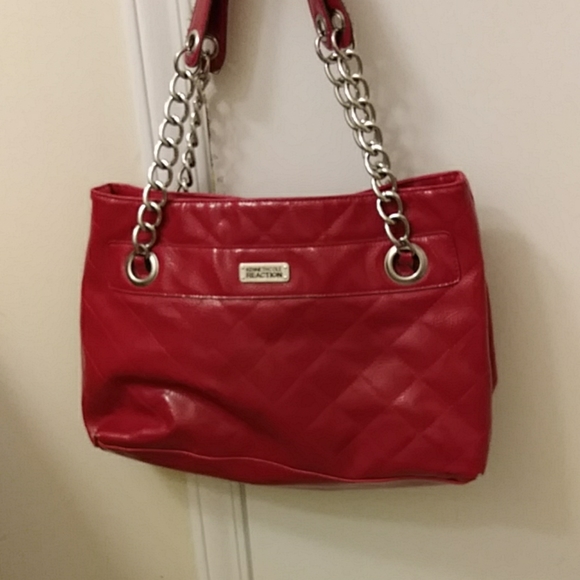 Bright red Kenneth Cole purse - Picture 5 of 5